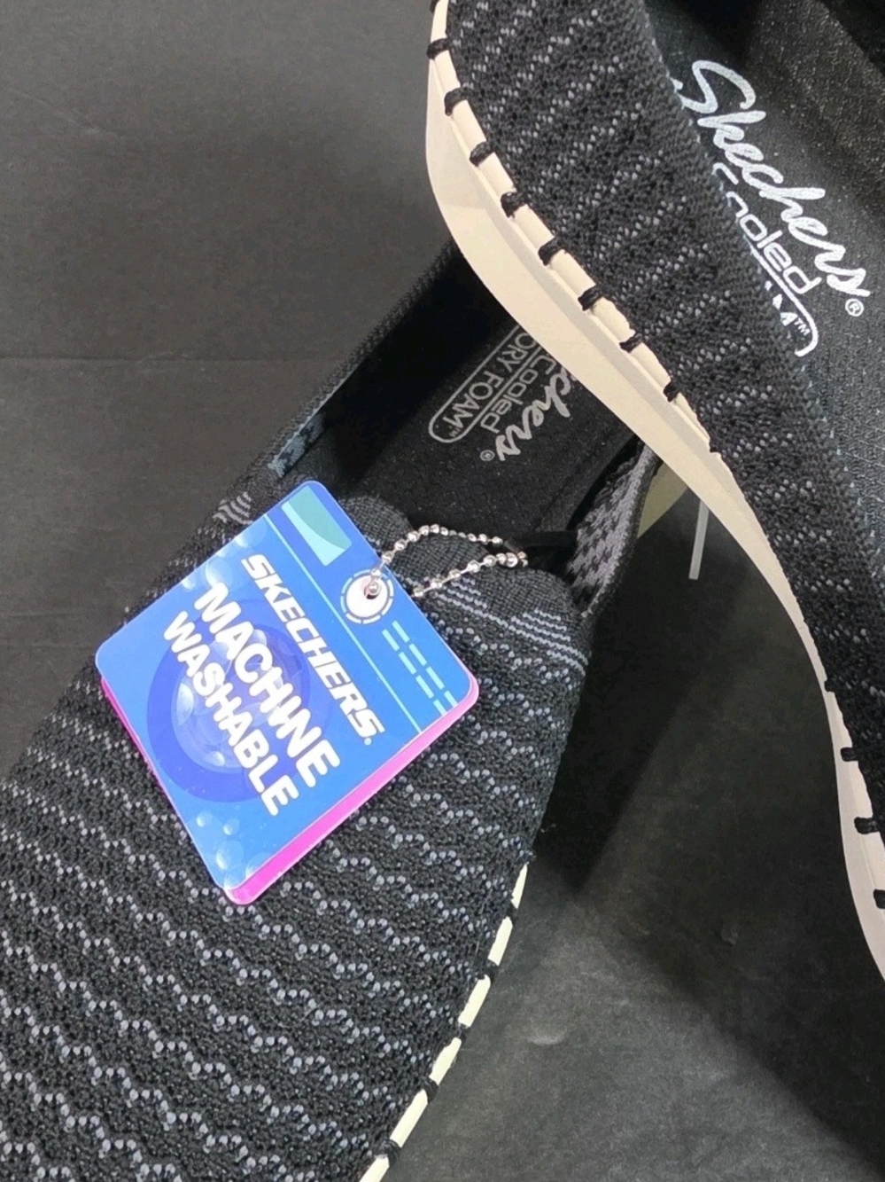 Skechers Black Slip-On Memory Foam Loafers for WoMen - Picture 3 of 7